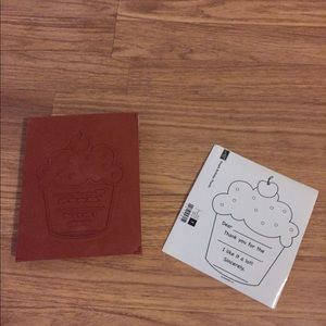 Stampin' Up! Simple Birthday Thanks Cupcake Large Wooden Rubber  Stamp NEW